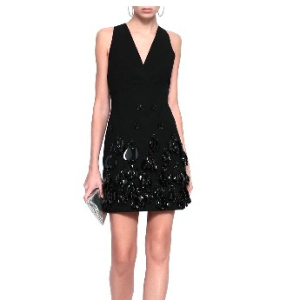 MSGM Milano Black Cocktail Dress sz 10
